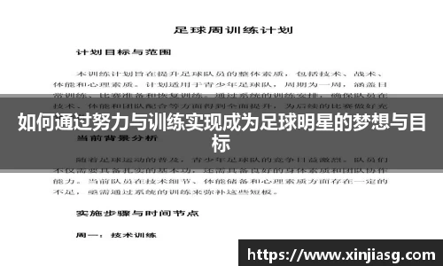 如何通过努力与训练实现成为足球明星的梦想与目标
